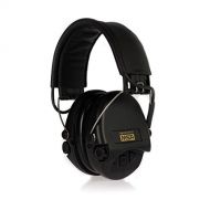 MSA Sordin SOR75302-X/L-02 Supreme Pro X - Standard Edition - Electronic Earmuff with black leather band, black cups and foam seals fitted