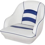 MSC Bucket Pontoon Boat Seat (White/Blue)