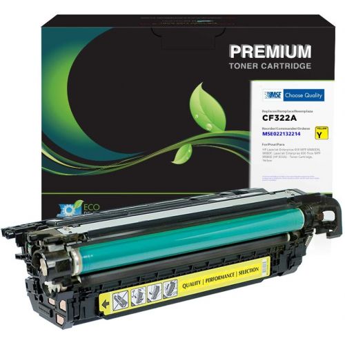  MSE Model MSE022132314 Toner Cartridge; Replacement for HP CF321A (HP 653A) OEM Cartridges; 16500 Pages Lifespan; Magenta