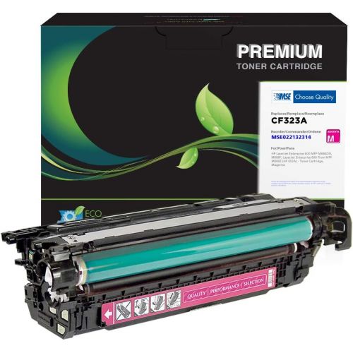  MSE Model MSE022132314 Toner Cartridge; Replacement for HP CF321A (HP 653A) OEM Cartridges; 16500 Pages Lifespan; Magenta