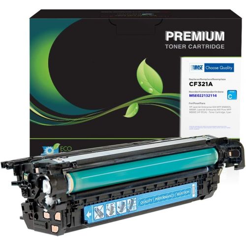  MSE Model MSE022132314 Toner Cartridge; Replacement for HP CF321A (HP 653A) OEM Cartridges; 16500 Pages Lifespan; Magenta