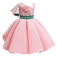 MSFENG Flower Big Little Girls Formal Party Dress Kids Wedding Bridesmaid Pageant Birthday Toddler Princess Dresses