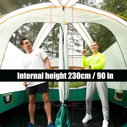  MSG ZY Large Tent 8-12 Person-Camping-Tents, Waterproof Windproof Dome Family Camping Tent, Divided Curtain for Separated Room, 3 Sizes,for All Seasons