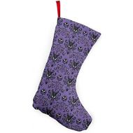 MSGUIDE Christmas Stocking 2 Pack, 10 Inch Haunted Mansion Christmas Stockings Fireplace Hanging Stockings for Family Christmas Decoration Holiday Season Xmas Party Decor