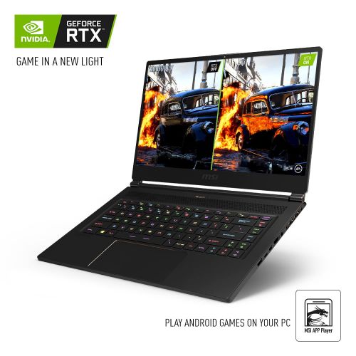  MSI GS65 Stealth-483 15.6 Ultra Thin and Light 240Hz 8ms Gaming Laptop Intel Core i7-9750H Nvidia GeForce RTX2060 32GB DDR4 512GB NVMe SSD TB3 Win10PRO VR Ready