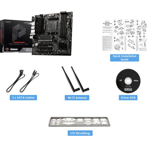  MSI PRO B550M-VC WIFI AM4 M-ATX Motherboard