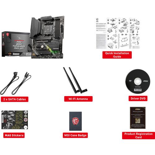  MSI MAG B550 TOMAHAWK MAX WIFI AM4 ATX Motherboard