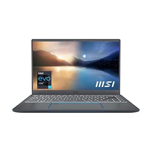  MSI Prestige 14 Evo Professional Laptop: 14 FHD Ultra Thin Bezel Display, Intel Core i7 1185G7, Intel Iris Xe, 16GB RAM, 512GB NVMe SSD, Thunderbolt 4, Win10 Home, Intel Evo, Carbo