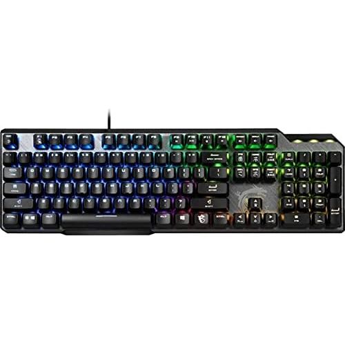  MSI Mechanical Gaming Keyboard, Clicky Kailh Box White Switches, RGB Mystic Light (Vigor GK50 Elite BW)
