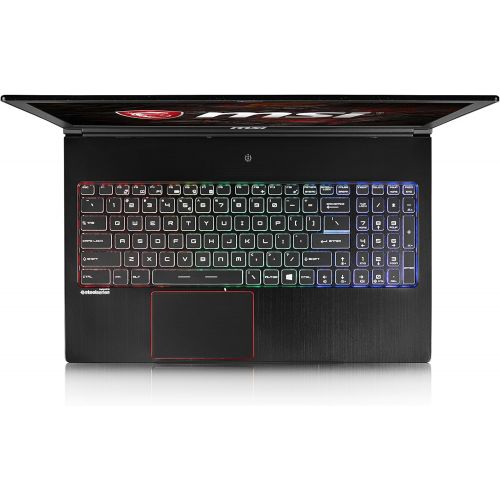  MSI 15.6 GS63VR Stealth Pro-674 LCD Gaming Notebook 16GB DDR4 SDRAM 1TB HDD 128GB SSD True Color Technology Aluminum Black