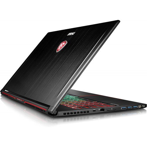  MSI 15.6 GS63VR Stealth Pro-674 LCD Gaming Notebook 16GB DDR4 SDRAM 1TB HDD 128GB SSD True Color Technology Aluminum Black