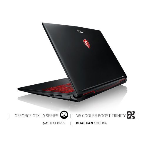  MSI Flagship 15.6 FHD Gaming Laptop | Intel Core i7-7700HQ Quad-Core | NVIDIA GeForce GTX 1050Ti 4G GDDR5 | 16GB RAM | 128GB M.2 SATA + 1TB HDD | Windows Mixed Reality Ultra Ready