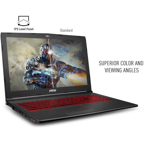  MSI GV62 8RD-200 15.6 Full HD Performance Gaming Laptop PC i5-8300H, GTX 1050Ti 4G, 8GB RAM, 16GB Intel Optane Memory + 1TB HDD, Win 10 64 bit, Black, Steelseries Red Backlit Keys