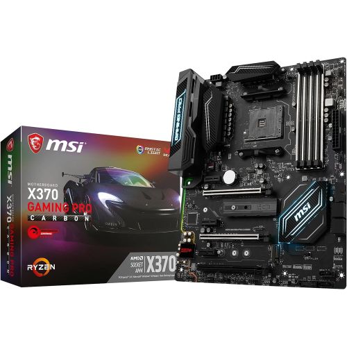  MSI Gaming AMD Ryzen X370 DDR4 VR Ready HDMI USB 3 SLI CFX ATX Motherboard (X370 GAMING PRO CARBON)