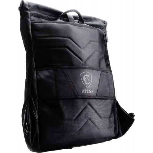 MSI Mystic Knight Gaming Laptop Backpack, Quick Access, Padded Mesh, Lightweight Polyester Exterior, Fits Up to 17 Laptop, Water Repelent IPX-2, Convertible to Shoulder Pack