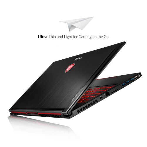  MSI GS63VR Stealth PRO-078 15.6 120Hz 3ms Ultra Thin and Light Gaming Laptop i7-7700HQ GTX 1070 8G 16GB 256GB SSD + 1TB, Aluminum Black