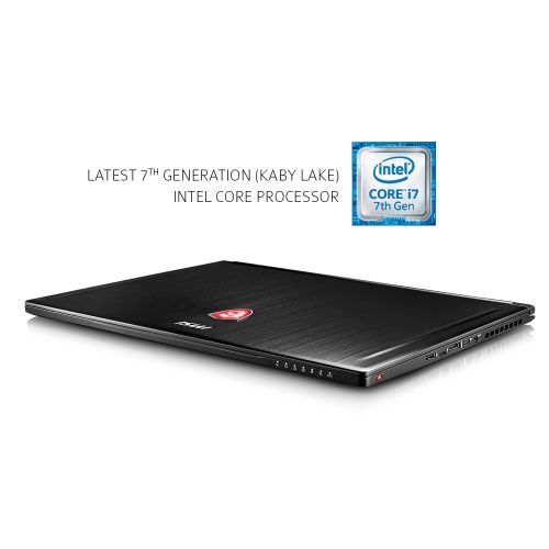  MSI GS63VR Stealth PRO-078 15.6 120Hz 3ms Ultra Thin and Light Gaming Laptop i7-7700HQ GTX 1070 8G 16GB 256GB SSD + 1TB, Aluminum Black