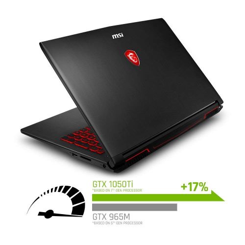  MSI GV62 15.6 FHD VR-Ready Gaming Laptop Computer, Intel 6-Core i7-8750H Up to 4.1GHz, 16GB DDR4, 1TB HDD + 512GB SSD, GeForce GTX 1050Ti 4GB, Backlit Keyboard, 802.11ac WiFi, Blue