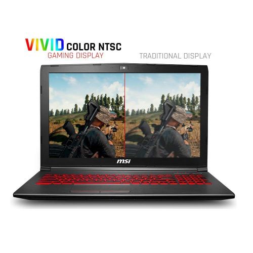  MSI GV62 15.6 FHD VR-Ready Gaming Laptop Computer, Intel 6-Core i7-8750H Up to 4.1GHz, 16GB DDR4, 1TB HDD + 512GB SSD, GeForce GTX 1050Ti 4GB, Backlit Keyboard, 802.11ac WiFi, Blue