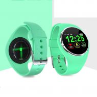 MSOO Smart Wristband Blood Pressure Heart Rate Monitor Bluetooth Fitness Watch (Green)