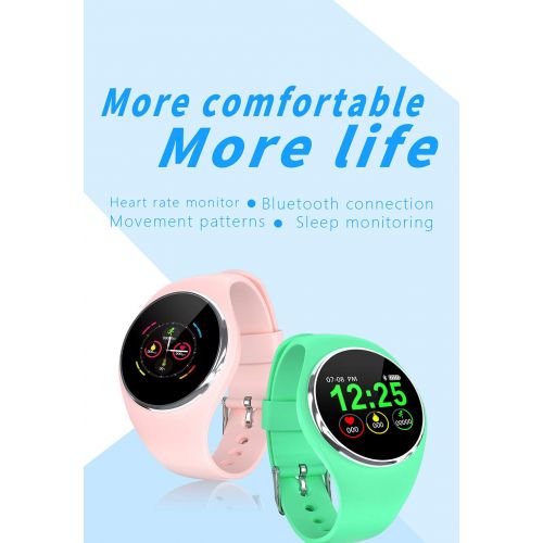  MSOO Smart Wristband Blood Pressure Heart Rate Monitor Bluetooth Fitness Watch (Green)