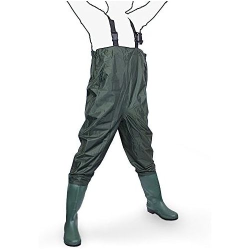  [아마존베스트]MS-Point Waders Fishing Trousers Watts Fish Pond Rubber PVC Nylon Size 40-47