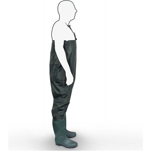  [아마존베스트]MS-Point Waders Fishing Trousers Watts Fish Pond Rubber PVC Nylon Size 40-47