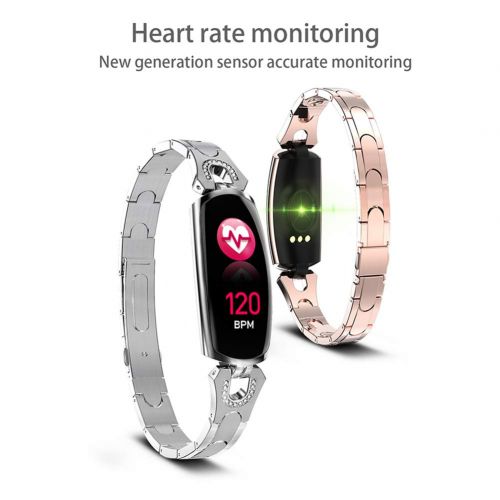  MSQL Bluetooth Smart Watch for Women, Fitness Tracker, Heart Rate Blood Pressure Oximetry Monitoring, for Android & iOS