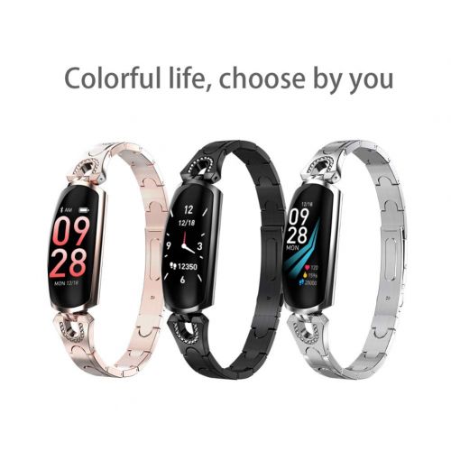  MSQL Bluetooth Smart Watch for Women, Fitness Tracker, Heart Rate Blood Pressure Oximetry Monitoring, for Android & iOS