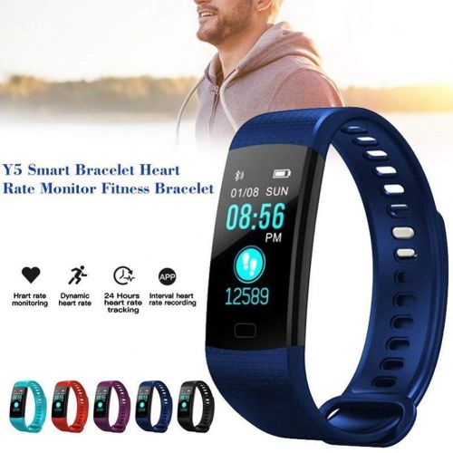  MSQL Fitness Tracker, Heart Rate Blood Pressure Monitor Watch with Color Screen, Step Counter, Calorie Counter, Sleep Monitor, for iOS Android