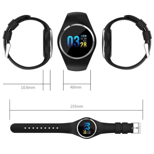  MSQL Fitness Tracker, IP67 Waterproof Smart Wristband, Heart Rate Blood Pressure Sleep Monitor Bluetooth Health Watch, Compatible for Android & iOS Phones