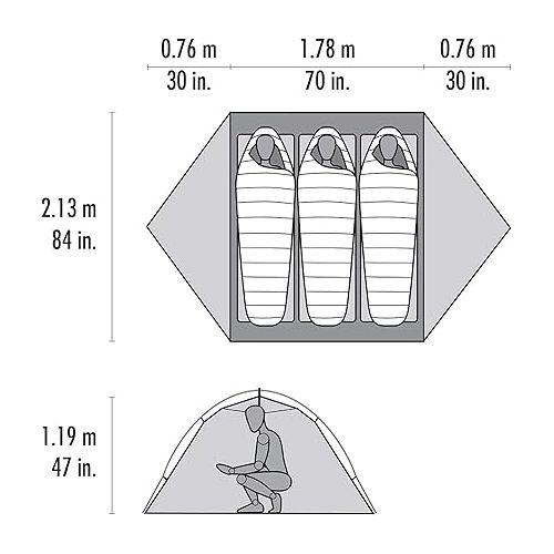 엠에스알 MSR Access 3-Person Lightweight 4-Season Tent