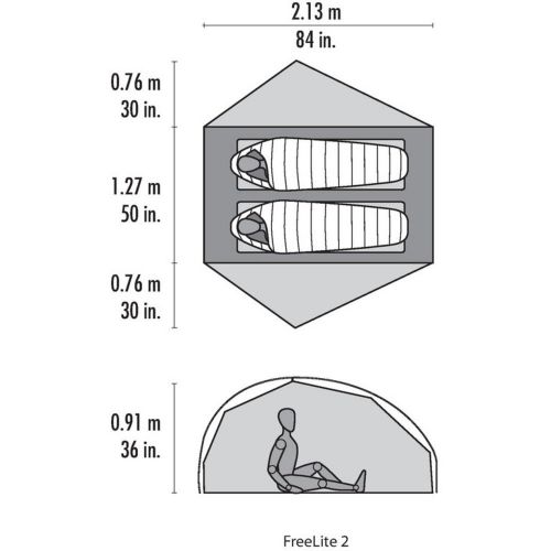 엠에스알 MSR Freelite 2 V2-2-Personenzelt