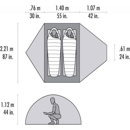 엠에스알 MSR Expedition-Tents msr Remote 4 Season Person Mountaineering Tent with Dome Vestibule