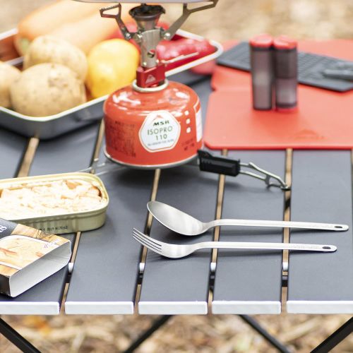 엠에스알 MSR Titan Ultralight Titanium Backpacking Fork & Spoon Set