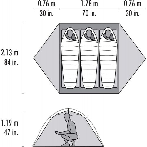 엠에스알 MSR Expedition-Tents MSR Access Lightweight 4-Season Tent for Winter Backpacking