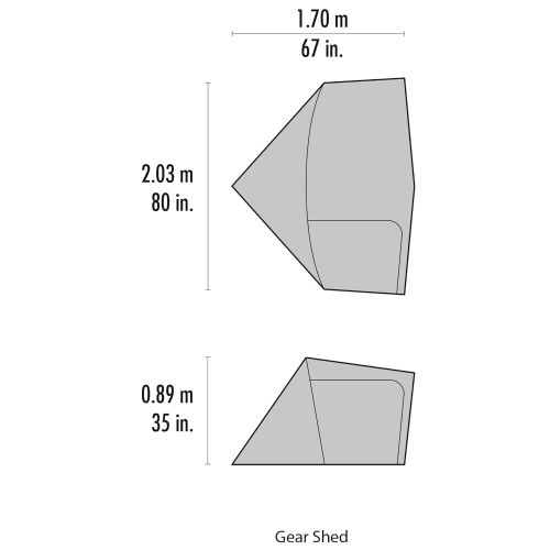 엠에스알 MSR Gear Shed Tent Attachable Shelter for Elixir & Hubba Tents