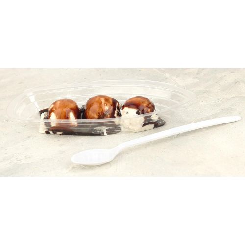  [아마존베스트]MT Products 12 oz. Clear Plastic Disposable Banana Split Boats /Perfect Size/ Great Party Dish (15 Pieces)