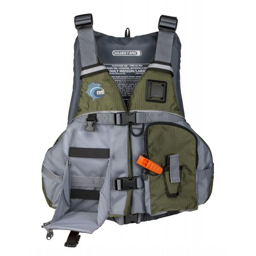  MTI Life Jackets MTI Solaris F-Spec Fishing Life Jacket - Olive Drab/Gray - XL/2X (46-56)