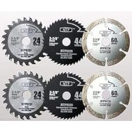 6X 3-3/8-inch Diamond / Wood/ Metal Circular Saw Blade for Rockwell Versacut Versa Cut Rk3440k , Makita 3-3/8