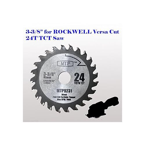  6X 3-3/8-inch Diamond/Wood/Metal Circular Saw Blade for Rockwell Versacut Versa Cut Rk3440k, Makita 3-3/8