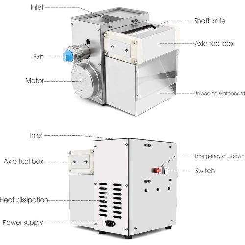  MTPLUM Tapioca Pearls Milk Tea Ball Making Machine, 400W Taro Ball Cassava Ball Maker Machine Ball size 4mm Stainless steel Automatic Bubble Boba Pearl Machine DIY Tools For Milk Tea Shop