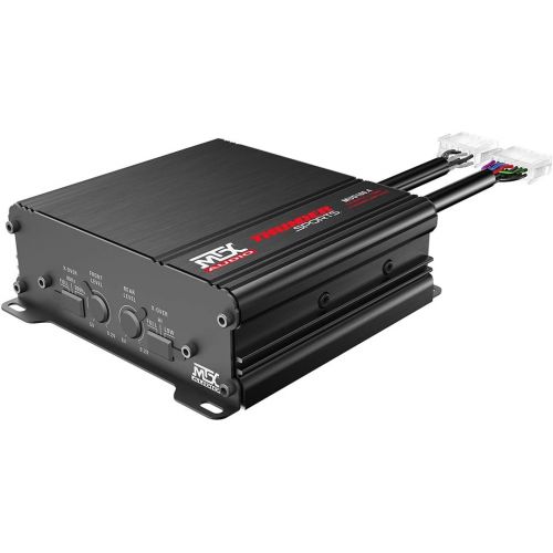  [아마존베스트]MTX MUD100.4 Mud Series 400 Watt RMS 4 Channel Class D Compact Weatherproof Outdoor Powersports ATV UTV Motorcycle Sound System Stereo Amplifier Kit