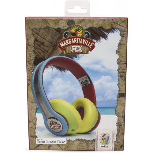  MTX Margaritaville Audio MIX1-YELLOW High Fidelity Headphones, Havana Banana