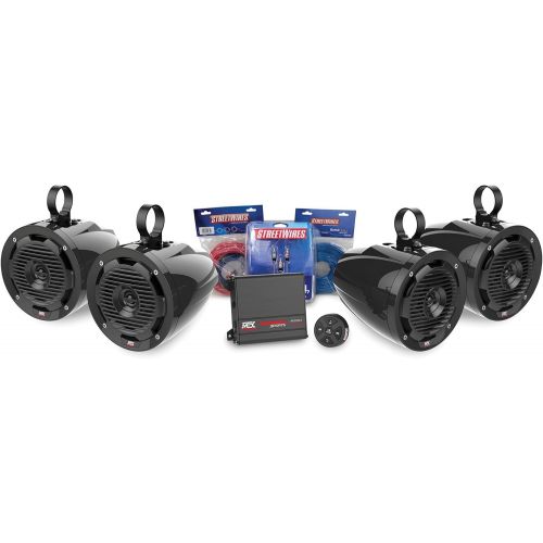  MTX MOTORSPORTS BORVKIT2 Bluetooth Tower 4-Speaker & Amplifier Off-Road Motorsports Package