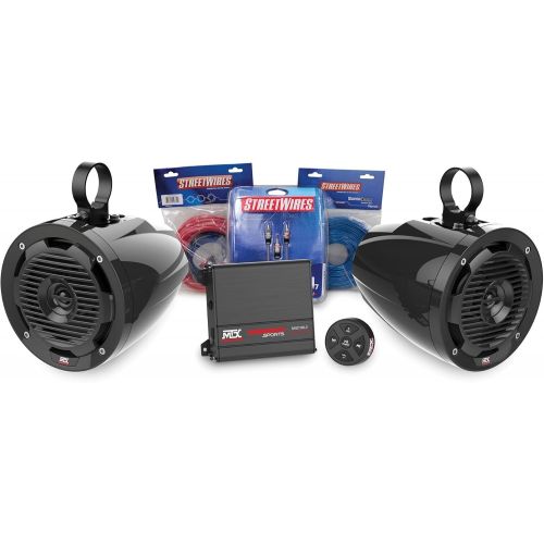  MTX MOTORSPORTS BORVKIT1 Bluetooth Tower 2-Speaker & Amplifier Off-Road Motorsports Package