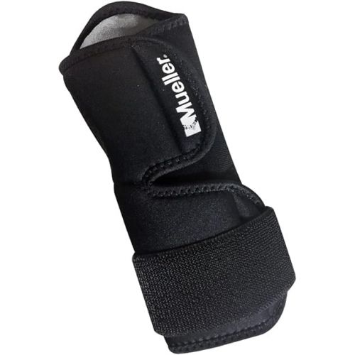  MUELLER Sports Medicine Adjustable Night Support Wrist Brace, For Sleeping, Arm Compression worn Left or Right For Men and Women, Black, One Size Fits Most