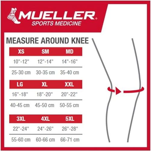  MUELLER Sports Medicine Breathable Closed Patella Knee Sleeve, Medium, Black, 5.44 Oz