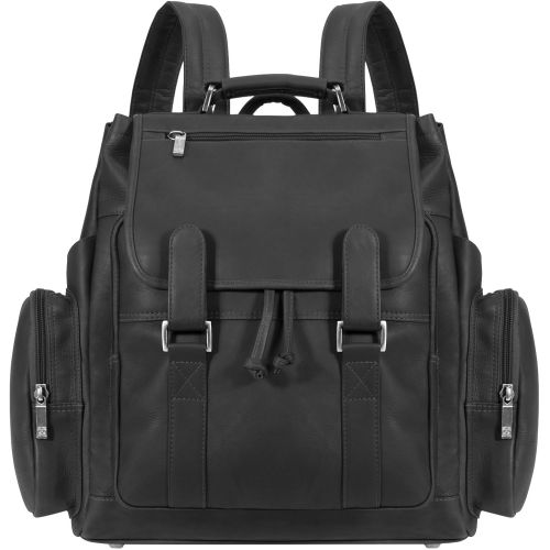  Muiska Leather Brooklyn Classic Drawstring 17 Laptop Backpack