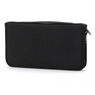 MUJI Polyester passport case · With clear pocket Black · Approximately 23.5 × 13 × 2.5 cm